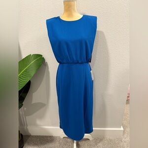 Donna Morgan Vibrant Blue Midi Dress